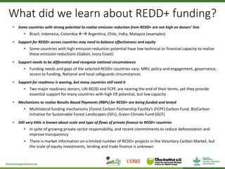 Assessing redd+ readiness to maximize climate finance impact