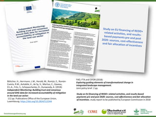 Assessing redd+ readiness to maximize climate finance impact