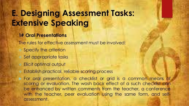 Evaluating oral presentations 12