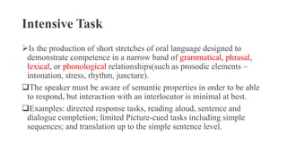 Assessing speaking | PPTX