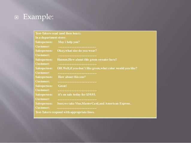 Assessing speaking assignment