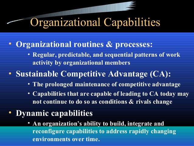 organizational ability