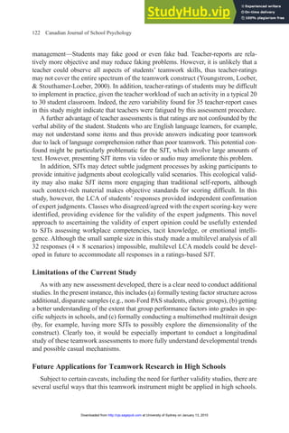 Assessing Teamwork Skills A Multi-Method Approach | PDF | Standardized ...