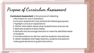 Assessing Curriculum ASSESSING THE CURRICULUM.pptx