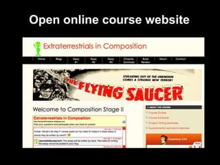 Open online course website
 