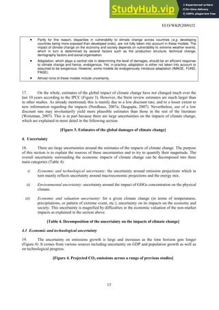 Assessing The Impacts Of Climate Change A Literature Review | PDF