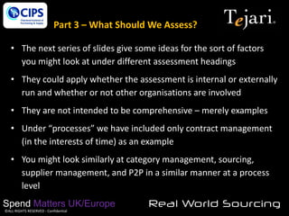 Assessing The Procurement Function