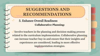 Research on MATATAG CURRICULUM: Assessing the Readiness of Elementary ...