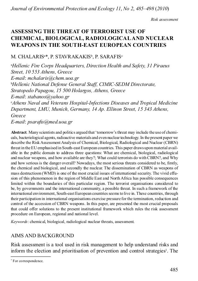 the threats of biological warfare essay The effects of bw were characterized officially by a us government agency in 1959: “biological warfare is the intentional use of living organisms or their toxic products to cause death, disability, or damage in man, animals, or plants. the threats of biological warfare essay The effects of bw were characterized officially by a us government agency in 1959: “biological warfare is the intentional use of living organisms or their toxic products to cause death, disability, or damage in man, animals, or plants.