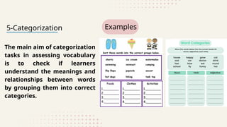 Assessing Vocabulary & Grammar Presentation | PPT