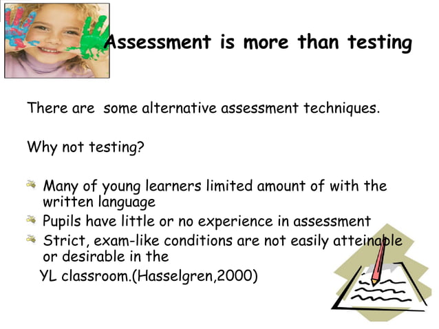 Assessing Young Language Learners Ppt