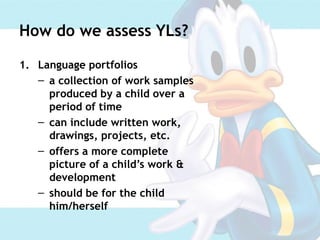 Assessing Young Language Learners Ppt