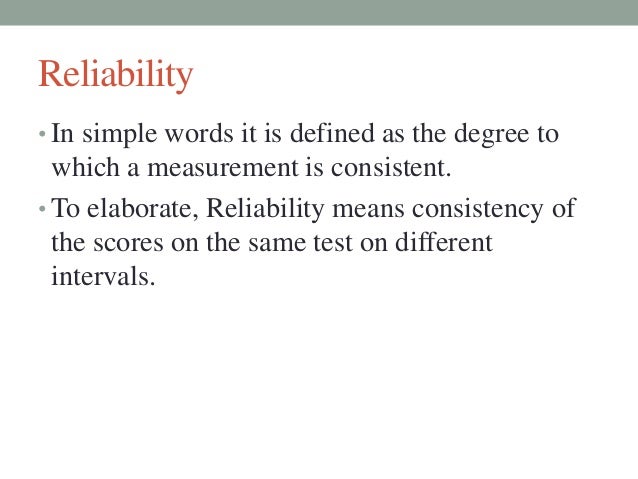 reliability definition psychology reliability definition psychology