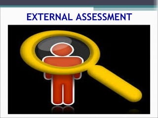  
EXTERNAL ASSESSMENT
 