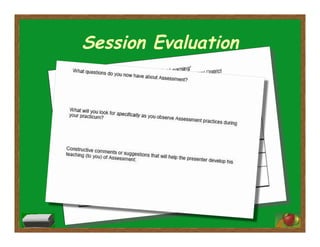 Session Evaluation
 