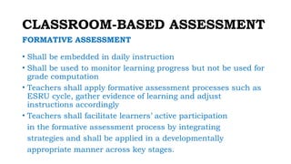 Comprehensive Overview of Revised K to 12 Assessment, Grading, and ...