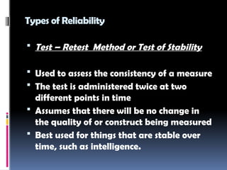 Test Retest Method Picture ASSESSMENT.pptx FOR EDUCATIONA L PURPOSES | PPTX