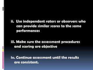 The principle of high Quality Assessment | PPTX