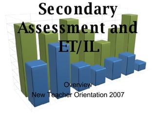 Secondary Assessment and ET/IL Overview New Teacher Orientation 2007 