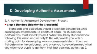 Comprehensive Guide to Authentic Assessment in Education | PPTX
