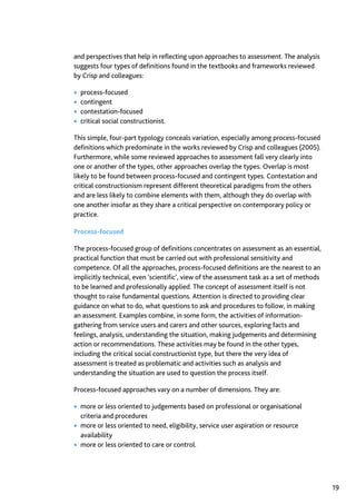 Assessment in Social work: A guide for learning and teaching