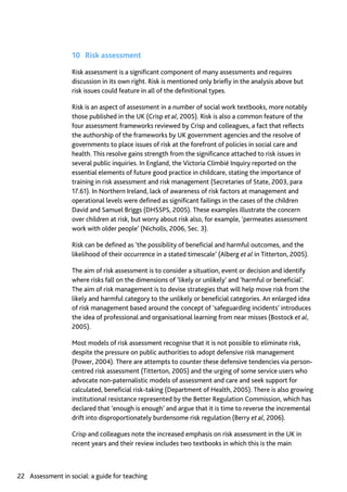 Assessment in Social work: A guide for learning and teaching