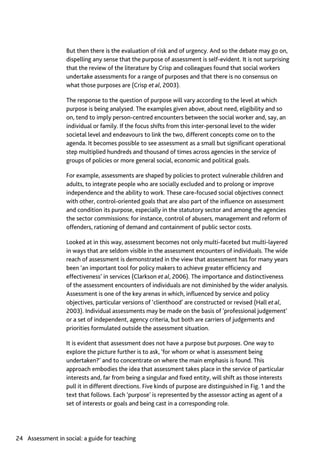 Assessment in Social work: A guide for learning and teaching