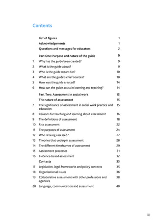 Assessment in Social work: A guide for learning and teaching