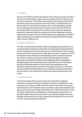 Assessment in Social work: A guide for learning and teaching