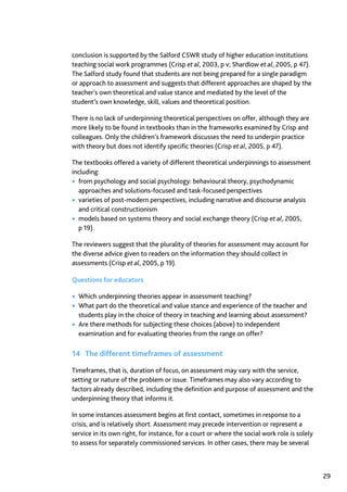 Assessment in Social work: A guide for learning and teaching