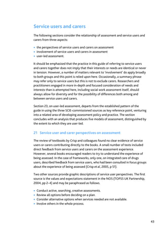 Assessment in Social work: A guide for learning and teaching