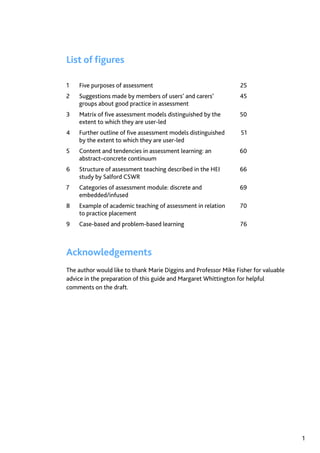 Assessment in Social work: A guide for learning and teaching