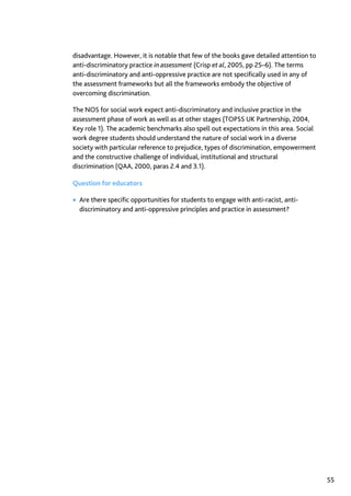 Assessment in Social work: A guide for learning and teaching