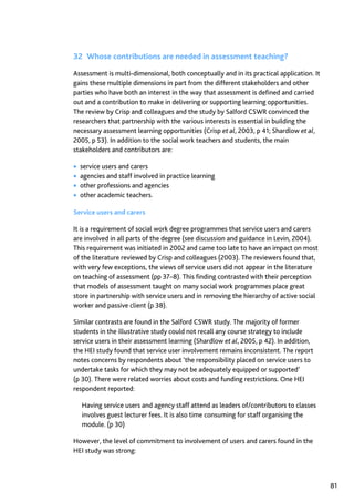 Assessment in Social work: A guide for learning and teaching