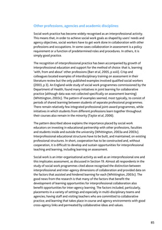 Assessment in Social work: A guide for learning and teaching