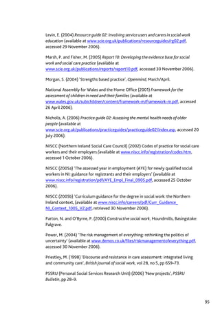 Assessment in Social work: A guide for learning and teaching