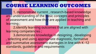 assessment-of-learning assessment for learning topic and group ...
