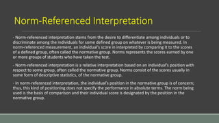 Normative Reading. Add Values Assessment of Learning | PPTX