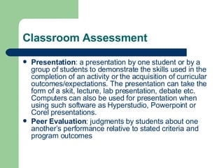 Assessment Of Student Learning | PPT