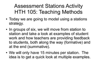 Assessment Stations | PDF