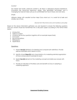 Assessment 1 mkt  wati