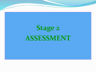 Stage 2
ASSESSMENT
 