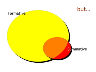 Formative
Summative
but…
 