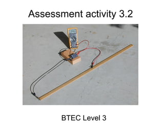 Assessment activity 3.2
BTEC Level 3
 