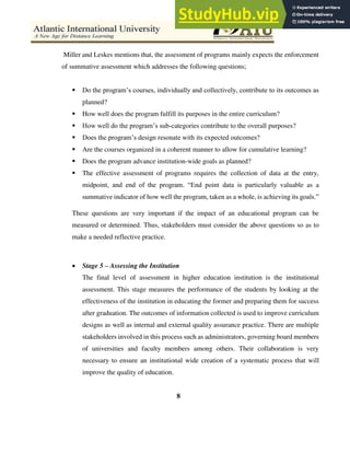 Assessment And Accreditation In Higher Education | PDF