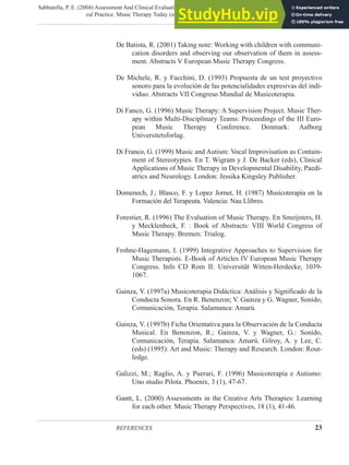 Assessment And Clinical Evaluation In Music Therapy An Overview From ...