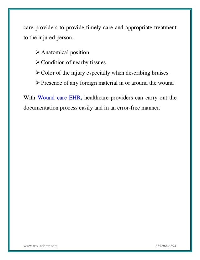 Assessment and documentation of stab wounds