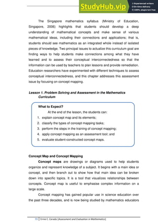 Assessment And Evaluation In Mathematics A Compilation | PDF