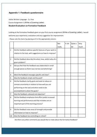 Assessment and feedback study group project | PPTX