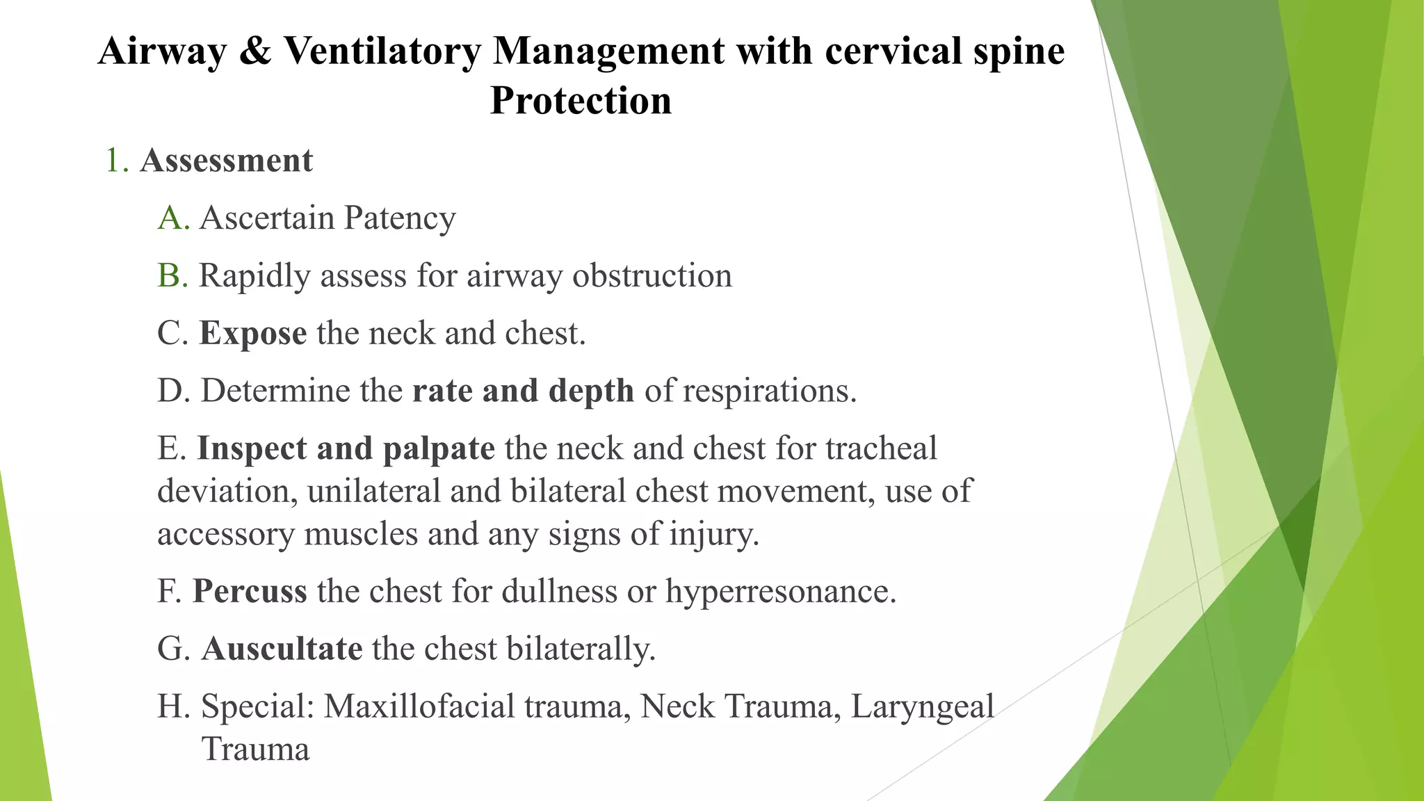 Assessment and management of trauma | PPTX